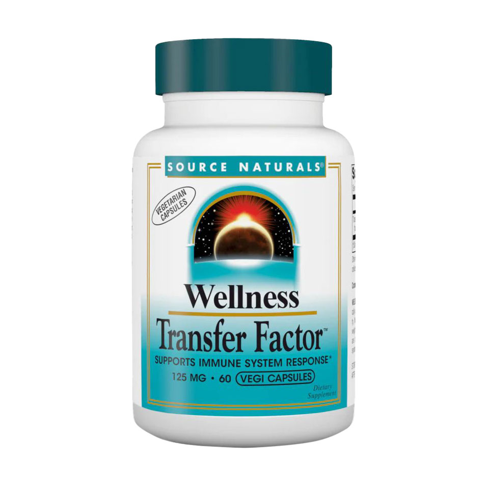 Молозиво Source Naturals Wellness Transfer Factor, 125 мг, 60 вегетаріанських капсул